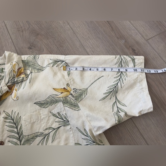 Tommy Bahama Leaf Print Silk Shirt 100% Silk. ππΌππ»π - Picture 5 of 7